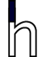 h logo